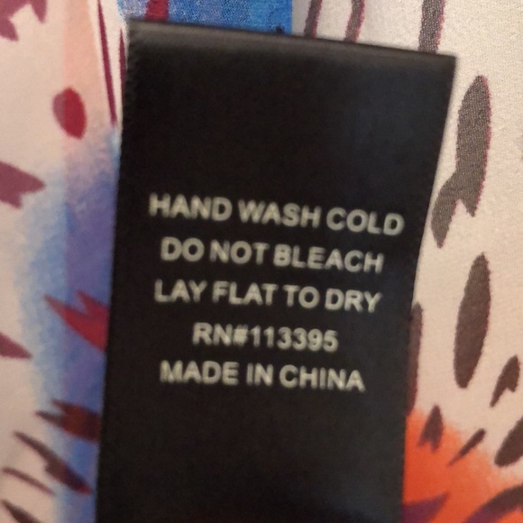 🐆Intrigue Chiffon Abstract Animal Print, white lined colorful maxi skirt - Picture 9 of 11